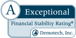 A Exceptional Financial Stability Rating® DemoTech, Inc. (Opens in a new Tab)