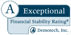 A Exceptional Financial Stability Rating® DemoTech, Inc. (Opens in a new Tab)